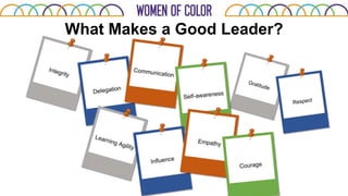 What Makes a Good Leader?
 