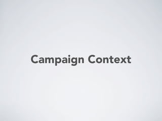 Campaign Context
 