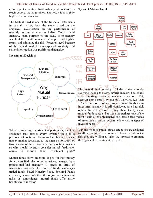 A Study On Investors Perception Towards Mutual Funds And Its Scopes In A Study On Investors Perception Towards Mutual Funds And Its Scopes In