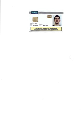 CsCs Card for Aquademically qualified