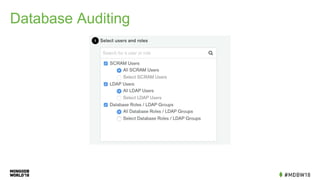 Database Auditing
 