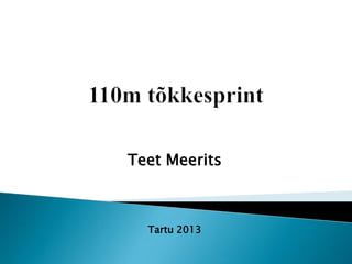 Teet Meerits
Tartu 2013
 