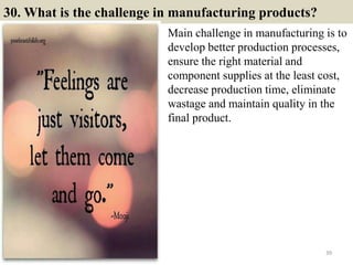 110 production interview questions and answers pdf | PDF