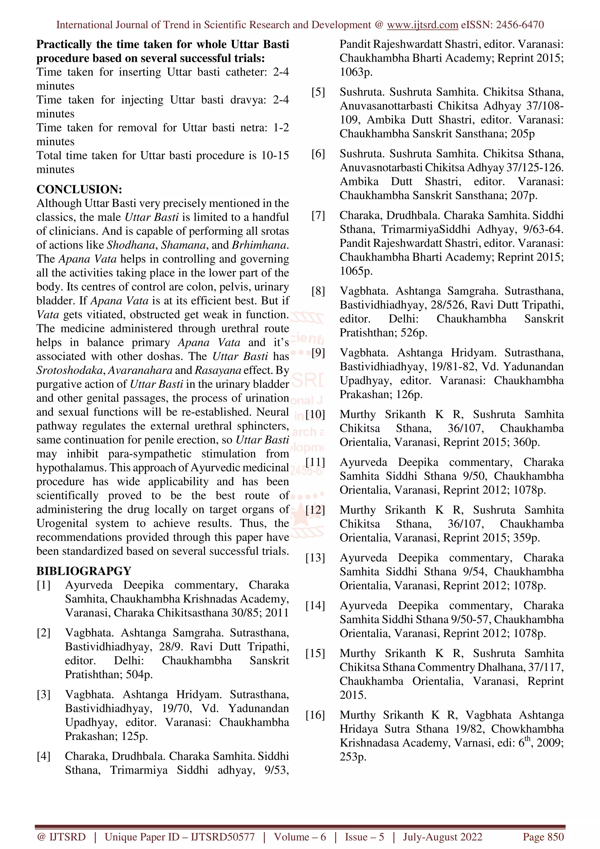 Standard Operating Procedure SOP of Male Uttar Basti | PDF