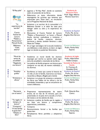 Programa Nacional de Lectura 11 + 1