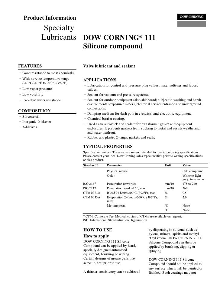 Molykote 111 Compound in India, Call +918912564393