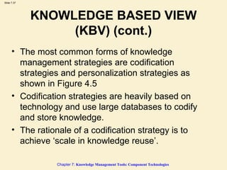 Knowledge Management Codify 111 | PPT