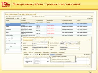 Планирование работы торговых представителей
 