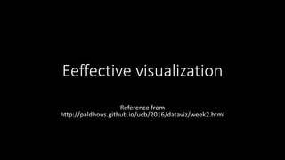 Eeffective visualization
Reference from
http://paldhous.github.io/ucb/2016/dataviz/week2.html
 