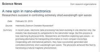 A new spin in nano-electronics