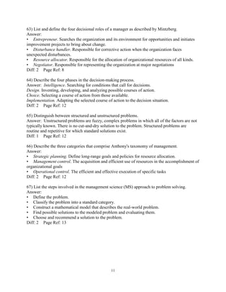 Test Bank for Decision Support and Business Intelligence Systems, 9th ...