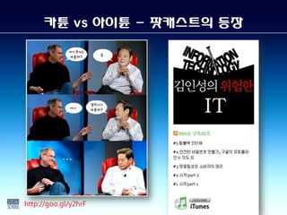 카튠 vs 아이튠 - 팟캐스트의 등장




http://goo.gl/y2hrF
 