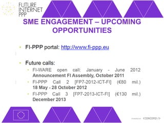 SME ENGAGEMENT – UPCOMING
      OPPORTUNITIES
 