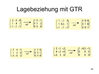 Lagebeziehung mit GTR 