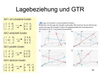 Lagebeziehung und GTR 