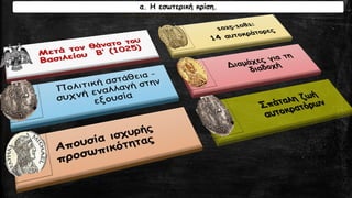 Α. Εσωτερική κρίση(1)
α. Η εσωτερική κρίση.
 