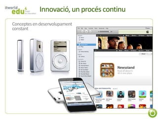 Innovació, un procés continu
Conceptes en desenvolupament
constant
 