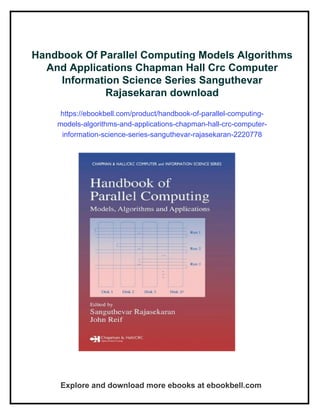Handbook Of Parallel Computing Models Algorithms And Applications ...
