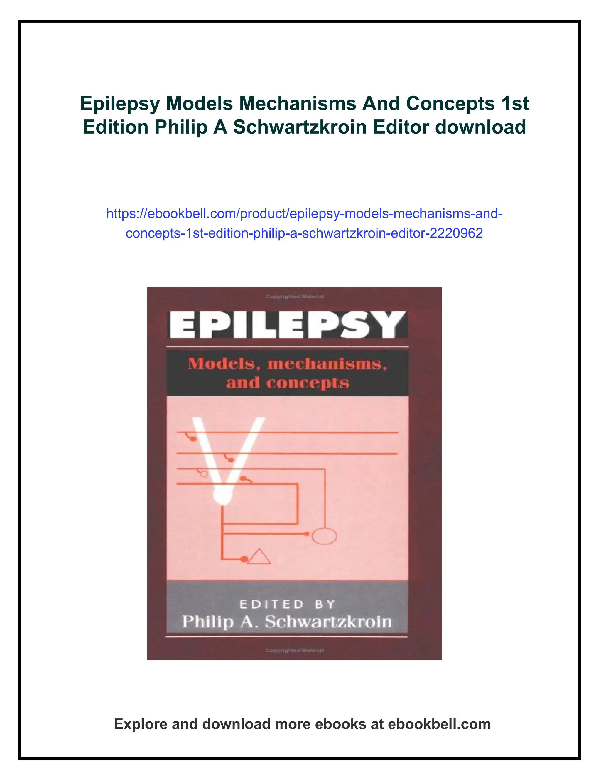 Epilepsy Models Mechanisms And Concepts 1st Edition Philip A ...