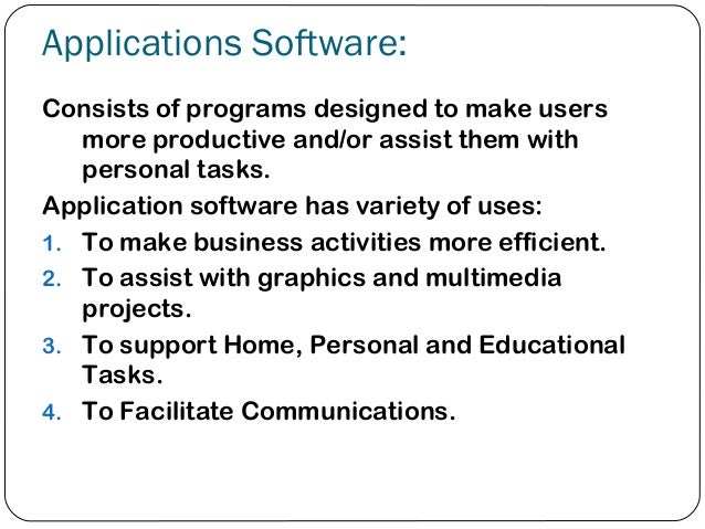 application software application software