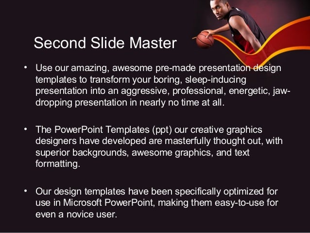 basketball theme powerpoint template