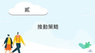貳
推動策略
15
 