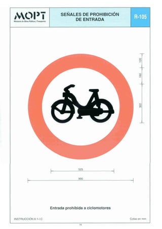 4 w w i

-*ainuPir1ni*il

SENALESDE PROHIBICIÓN
DE ENTRADA

I

l

i

3

'Y
r

A

1

525

Entrada prohibida a ciclomotores
INSTRUCCIÓN 8.1-1.C

Cotas en mm
78

 
