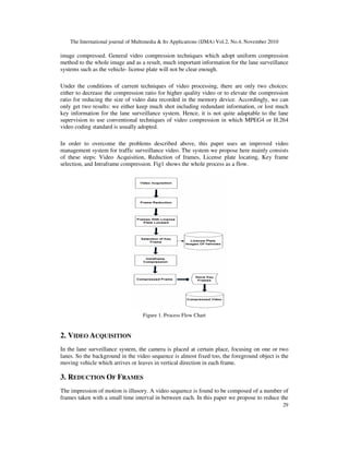TRAFFIC SURVEILLANCE VIDEO MANAGEMENT SYSTEM | PDF