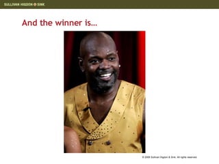 And the winner is… 