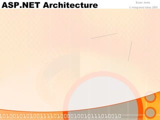 ASP.NET Architecture Bryan Jenks 
© Integrated Ideas 2005 
 