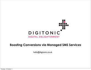 Digitonic SMS Services | PPT