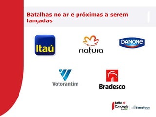 Batalhas no ar e próximas a serem
lançadas
 