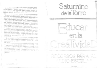 EDUCAR EN LA CREATIVIDAD