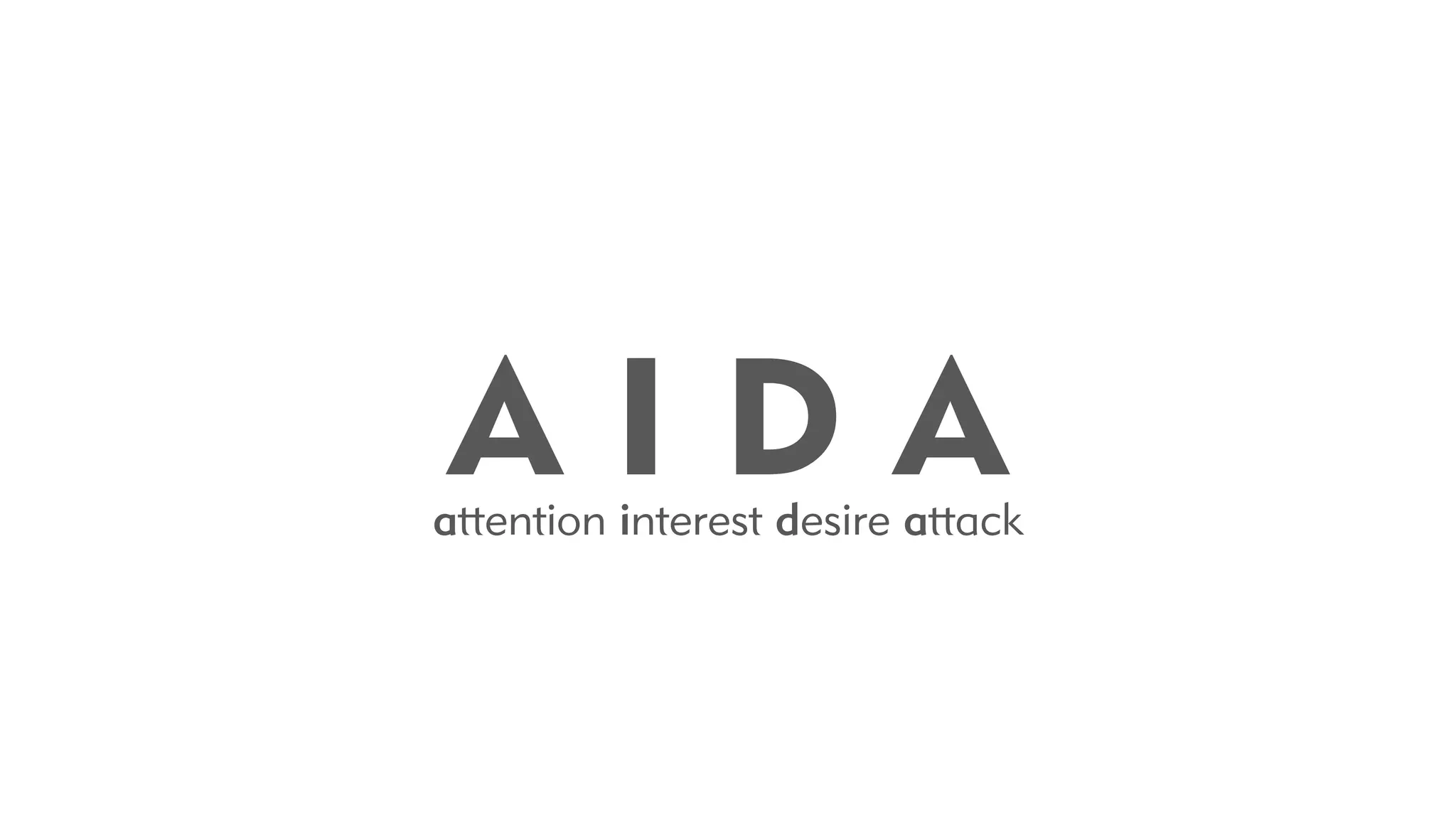 AIDA
attention interest desire attack
 