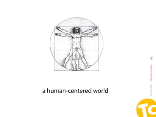 a human-centered world




TcVision 2015             #Territorio creativo   10
 