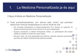 Com impulsar la medicina personalitzada a Catalunya / Dr. Joan Salgado, director de Gestió de Projectes de Gendiag