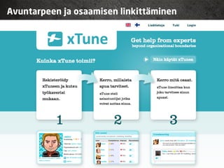 Avuntarpeen ja osaamisen linkittäminen
 