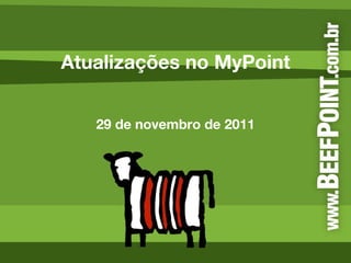 Atualizações no MyPoint 29 de novembro de 2011 