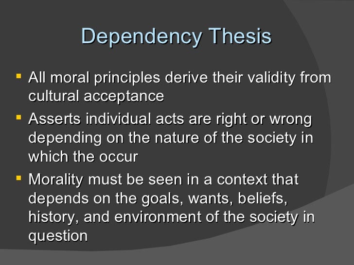 Cultural dependency thesis