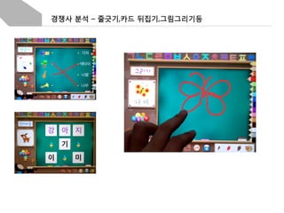 경쟁사 분석 – 줄긋기,카드 뒤집기,그림그리기등

 