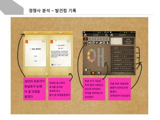 경쟁사 분석 – 발견점 기록

 