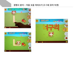 경쟁사 분석 – 자음 모음 따라쓰기 (2~3세 유아 타겟)

 