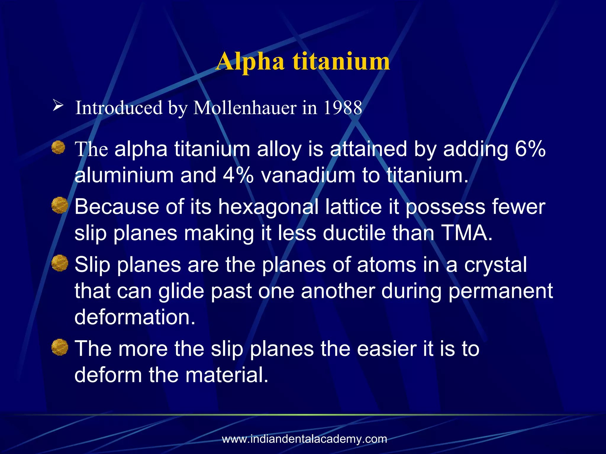 newer orthodontic wires PPT