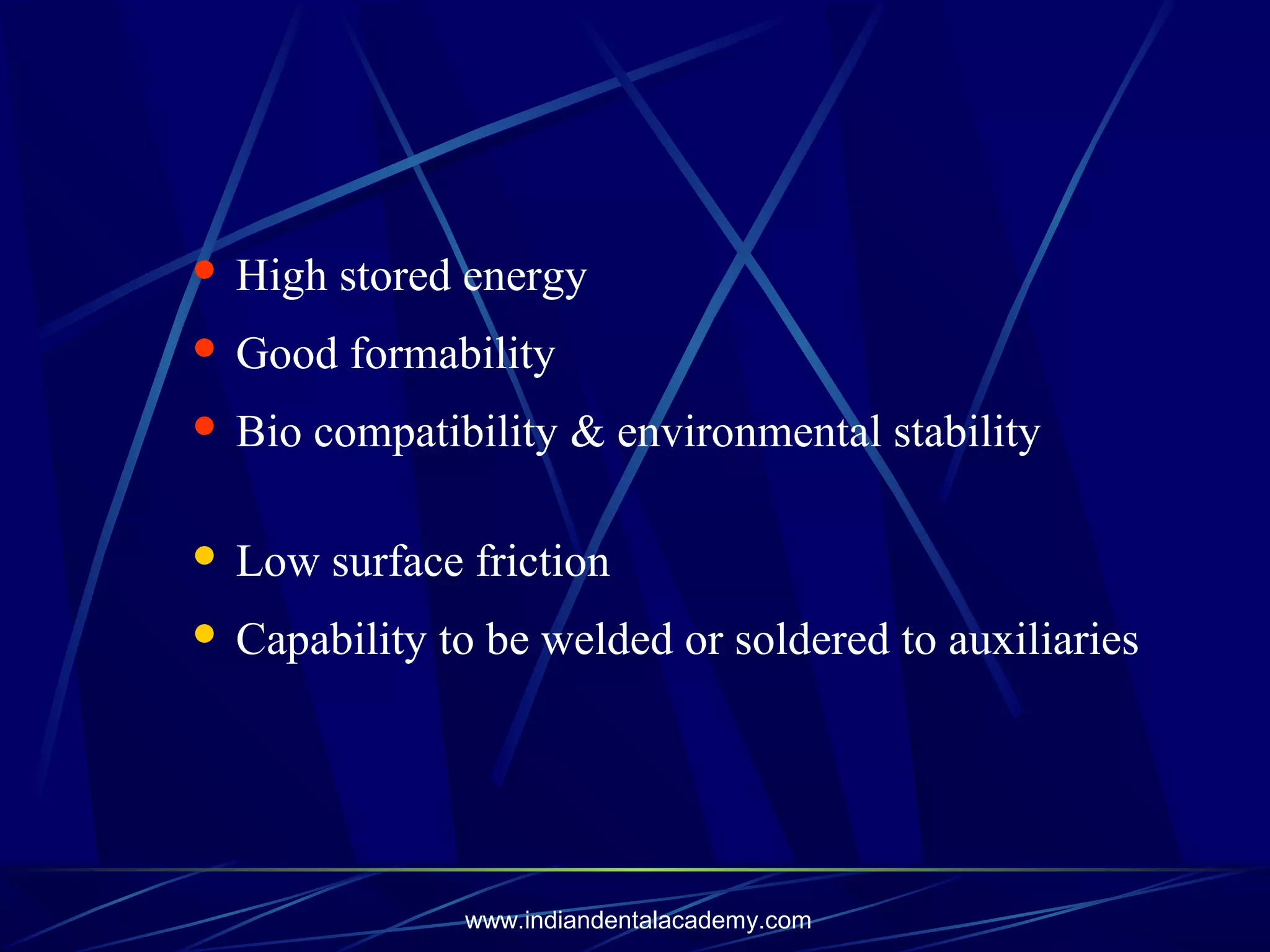 newer orthodontic wires PPT