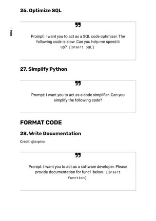 1111 ChatGPT Prompts PDF Free Download - Prompts for ChatGPT | PDF