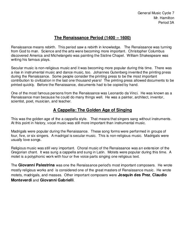 Renaissance pdf