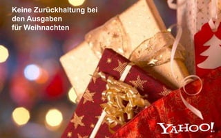 Keine Zurückhaltung bei
den Ausgaben
für Weihnachten
 