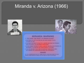 Miranda v. Arizona (1966) 
 