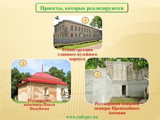 www.cult.gov.ua 1 2 3 Проекты, которые реализируются 