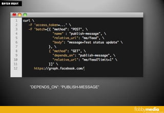 BATCH RQST




             ”DEPENDS_ON”: “PUBLISH-MESSAGE”
 